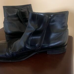 Bottino Italy Black Leather Men's Boots